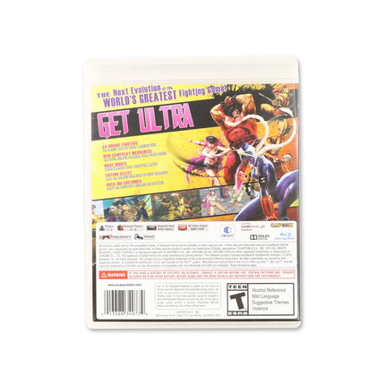 Ultra Street Fighter IV for PlayStation 3 - Box back - Product gallery.
