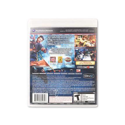 Uncharted 2: Among Thieves for PlayStation 3 - Box back - Product gallery.