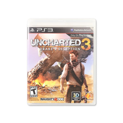 Uncharted 3: Drake's Deception for PlayStation 3 - Box front - Complete in box or box and game.