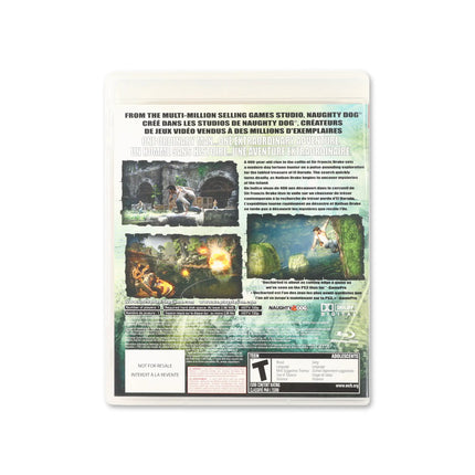 Uncharted Drake's Fortune for PlayStation 3 - Box back - Product gallery.