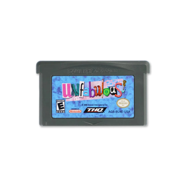 Unfabulous for Nintendo Game Boy Advance - Cartridge front with label - Game only.