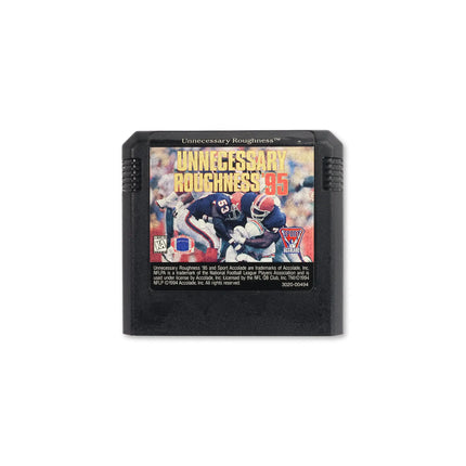 Unnecessary Roughness '95 for Sega Genesis - Cartridge front with label - Game only.
