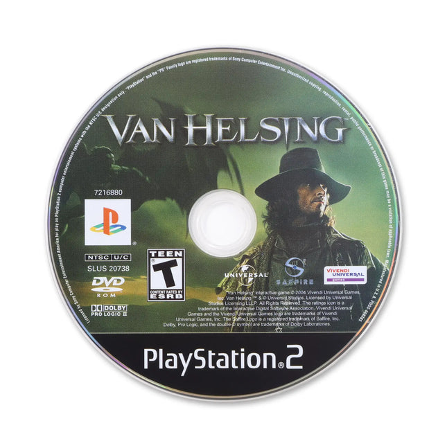 Van Helsing for Sony PlayStation 2 - Disc front with label - Game only.