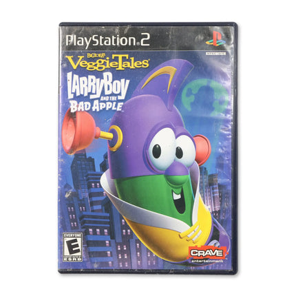 Veggie Tales: LarryBoy and the Bad Apple for Sony PlayStation 2 - Case front cover - Complete in box or case and game.