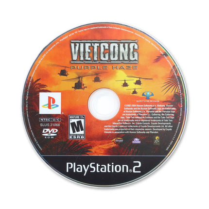 Vietcong Purple Haze for Sony PlayStation 2 - Disc front with label - Game only.