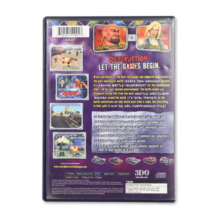 WDL Thunder Tanks for Sony PlayStation 2 - Case back cover - Product gallery.