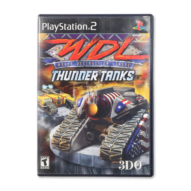 WDL Thunder Tanks for Sony PlayStation 2 - Case front cover - Complete in box or case and game.