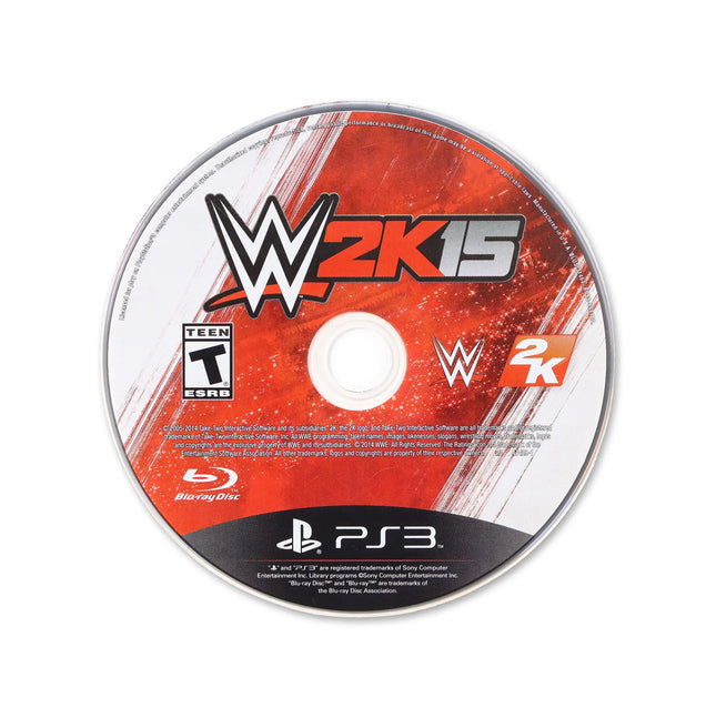WWE 2K15 for PlayStation 3 - Cartridge front with label - Game only.