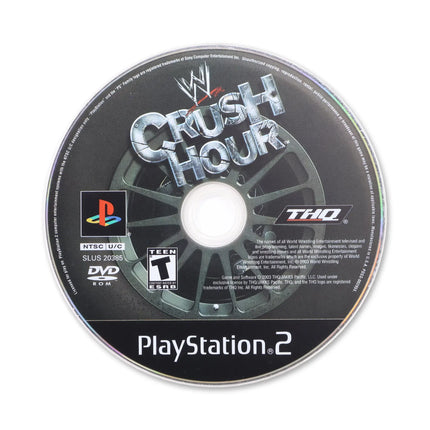 WWE Crush Hour for Sony PlayStation 2 - Disc front with label - Game only.