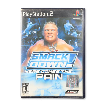 WWE Smackdown Here Comes the Pain for Sony PlayStation 2 - Case front cover - Complete in box or case and game.