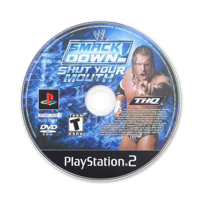 WWE Smackdown Shut Your Mouth for Sony PlayStation 2 - Disc front with label - Game only.