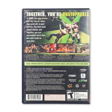 WWE Smackdown vs. Raw 2009 [Greatest Hits] for Sony PlayStation 2 - Case back cover - Product gallery.