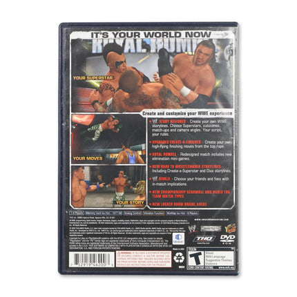 WWE Smackdown vs. Raw 2010 for Sony PlayStation 2 - Case back cover - Product gallery.