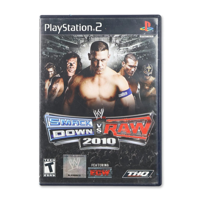 WWE Smackdown vs. Raw 2010 for Sony PlayStation 2 - Case front cover - Complete in box or case and game.