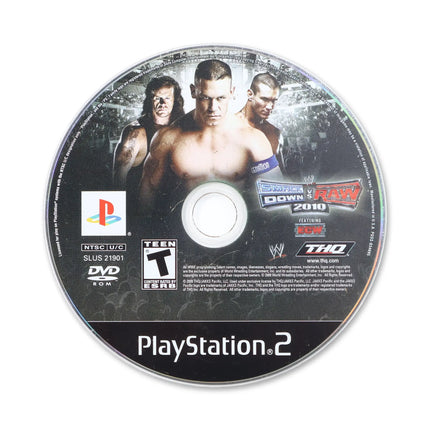 WWE Smackdown vs. Raw 2010 for Sony PlayStation 2 - Disc front with label - Game only.