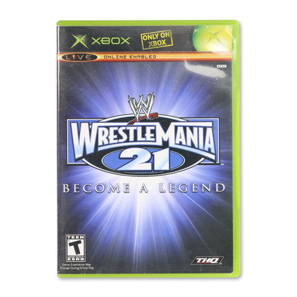 WWE Wrestlemania 21 for Microsoft Xbox - Case front cover - Complete in box or case and game.