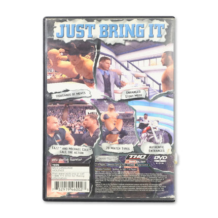 WWF Smackdown Just Bring It for Sony PlayStation 2 - Case back cover - Product gallery.