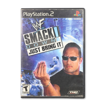 WWF Smackdown Just Bring It for Sony PlayStation 2 - Case front cover - Complete in box or case and game.