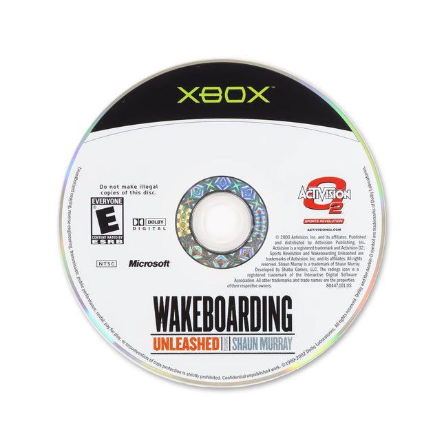 Wakeboarding Unleashed for Microsoft Xbox - Disc front with label - Game only.