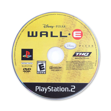 Wall-E for Sony PlayStation 2 - Disc front with label - Game only.