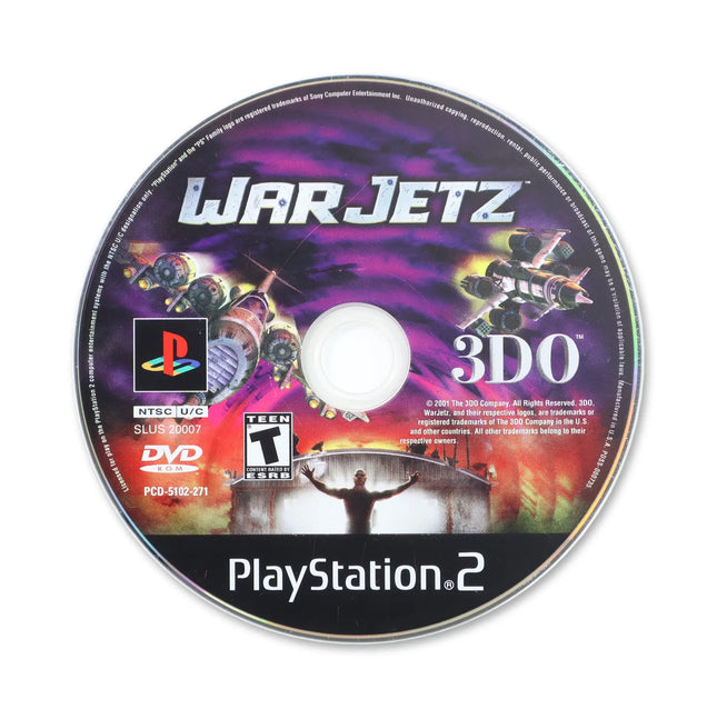 War Jetz for Sony PlayStation 2 - Disc front with label - Game only.