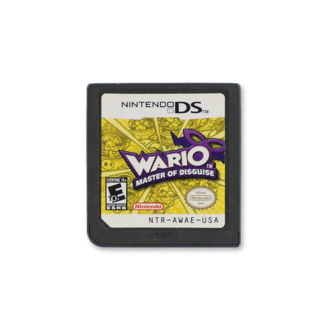 Wario Master of Disguise for Nintendo DS - Cartridge front with label - Game only.