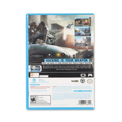 Watch Dogs for Wii U - Box back - Product gallery.