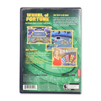 Wheel of Fortune for Sony PlayStation 2 - Case back cover - Product gallery.