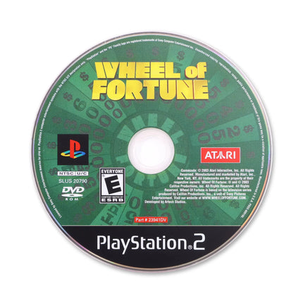 Wheel of Fortune for Sony PlayStation 2 - Disc front with label - Game only.