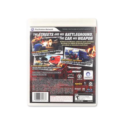 Wheelman for PlayStation 3 - Box back - Product gallery.