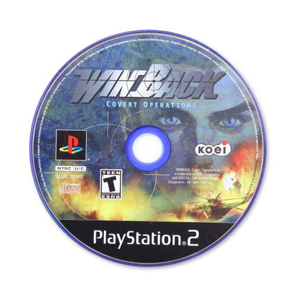 Winback Covert Operations for Sony PlayStation 2 - Disc front with label - Game only.