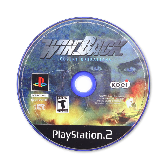 Winback Covert Operations for Sony PlayStation 2 - Disc front with label - Game only.