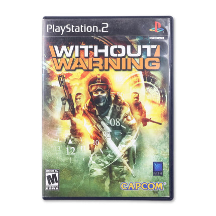Without Warning for Sony PlayStation 2 - Case front cover - Complete in box or case and game.