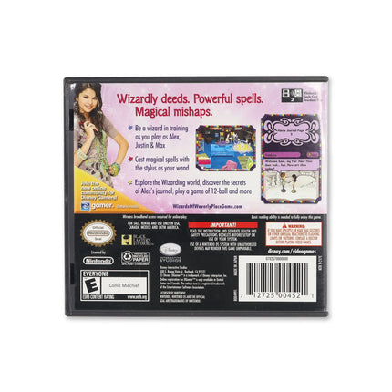 Wizards of Waverly Place for Nintendo DS - Box back - Product gallery.