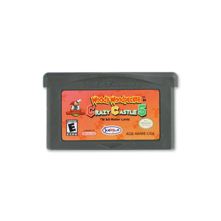 Woody Woodpecker in Crazy Castle 5 for Nintendo Game Boy Advance - Cartridge front with label - Game only.