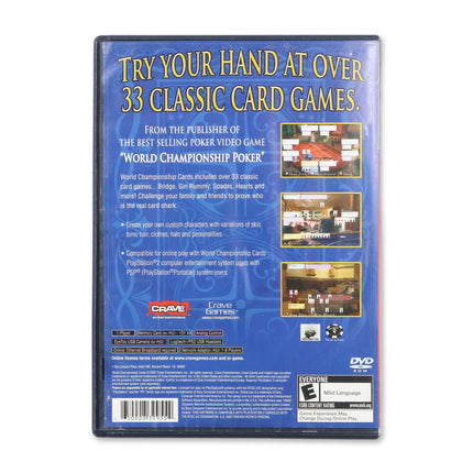 World Championship Cards for Sony PlayStation 2 - Case back cover - Product gallery.