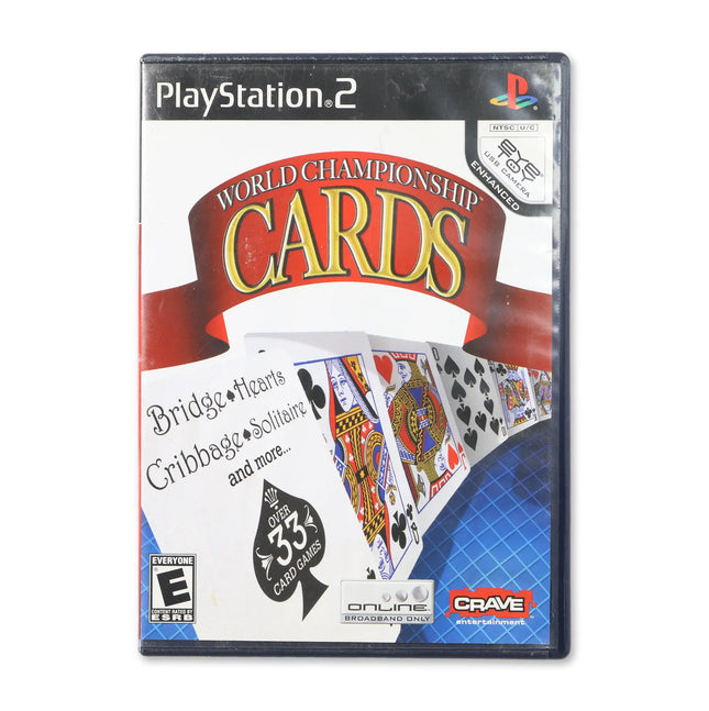 World Championship Cards for Sony PlayStation 2 - Case front cover - Complete in box or case and game.