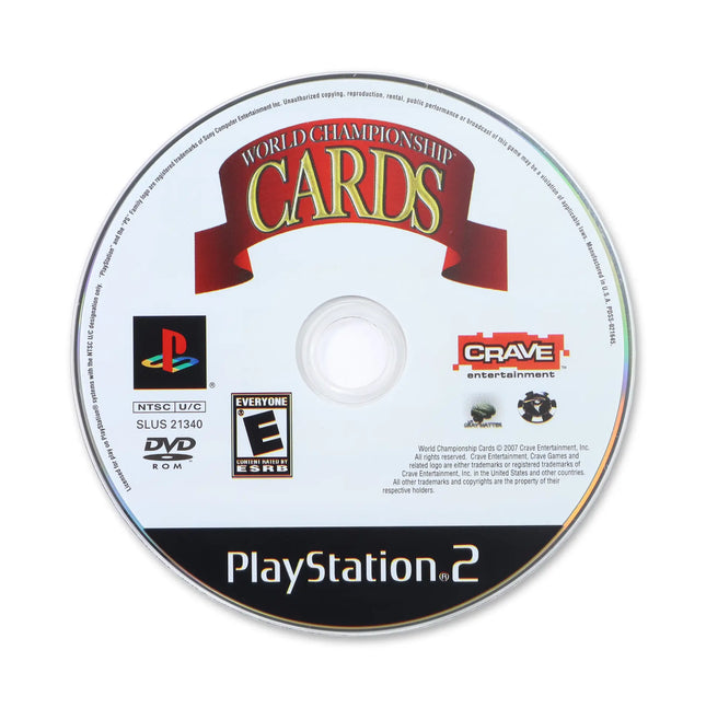 World Championship Cards for Sony PlayStation 2 - Disc front with label - Game only.