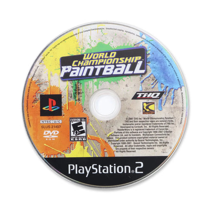 World Championship Paintball for Sony PlayStation 2 - Disc front with label - Game only.
