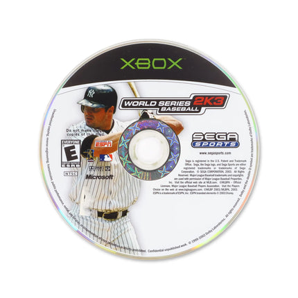 World Series Baseball 2K3 for Microsoft Xbox - Disc front with label - Game only.