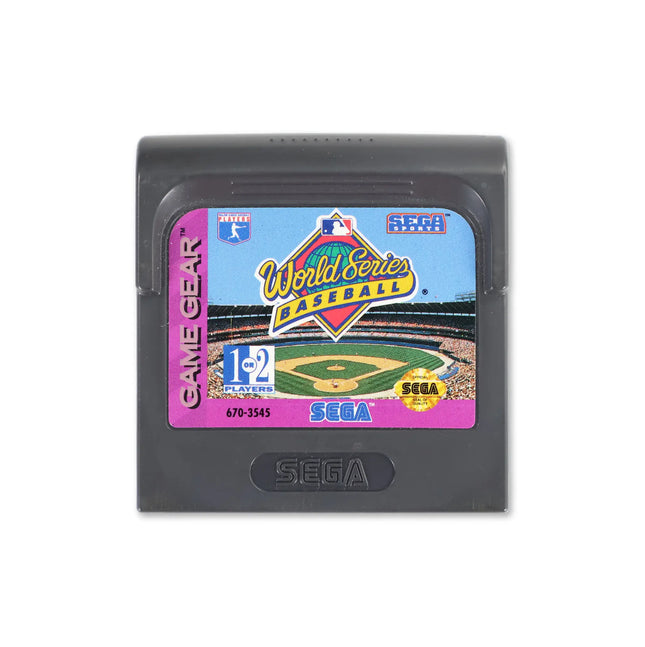 World Series Baseball for gg - Cartridge front with label - Game only.