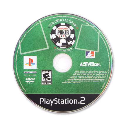 World Series of Poker for Sony PlayStation 2 - Disc front with label - Game only.