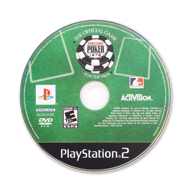 World Series of Poker for Sony PlayStation 2 - Disc front with label - Game only.