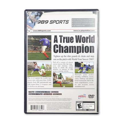 World Tour Soccer 2005 for Sony PlayStation 2 - Case back cover - Product gallery.