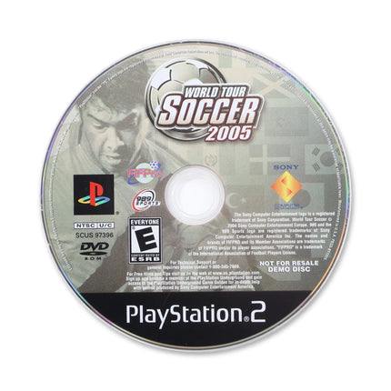World Tour Soccer 2005 for Sony PlayStation 2 - Disc front with label - Game only.