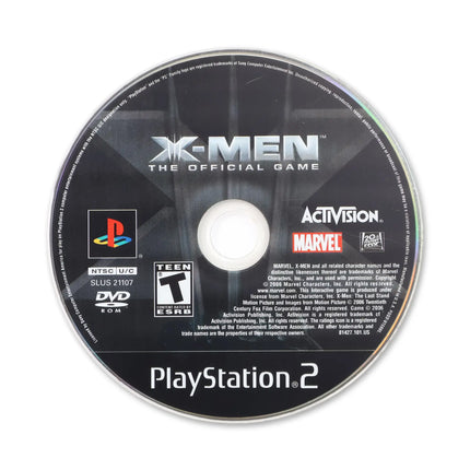 X-Men: The Official Game for Sony PlayStation 2 - Disc front with label - Game only.
