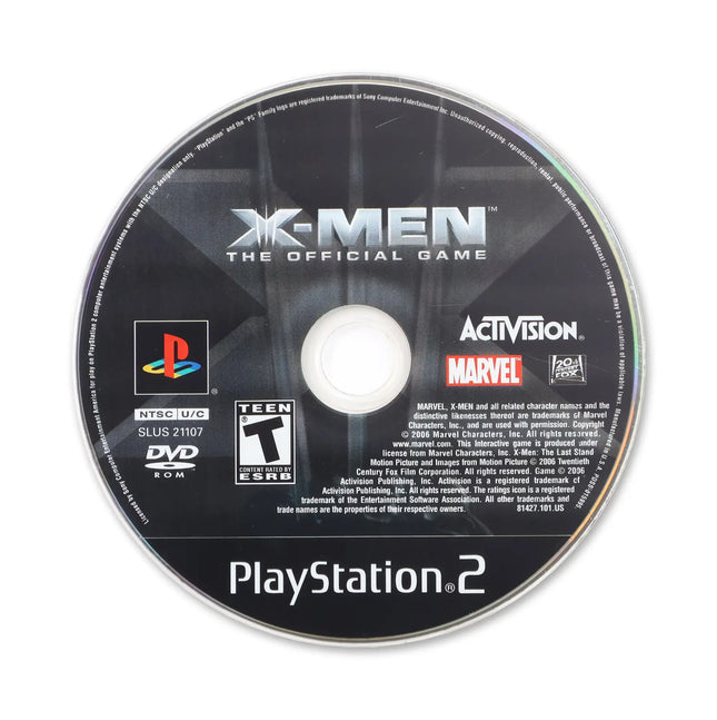 X-Men: The Official Game for Sony PlayStation 2 - Disc front with label - Game only.