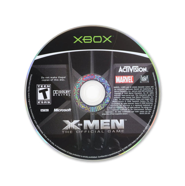 X-Men: The Official Game for Microsoft Xbox - Disc front with label - Game only.