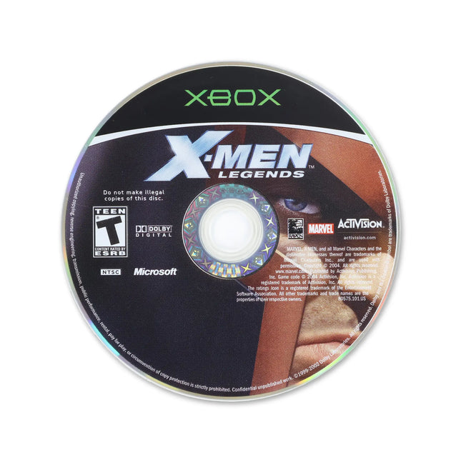 X-men Legends for Microsoft Xbox - Disc front with label - Game only.
