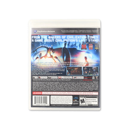 XCOM Enemy Unknown for PlayStation 3 - Box back - Product gallery.